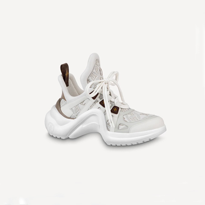 lv louis vuitton archlight beige monogram sneaker